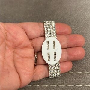 Sparkling Silver Rhinestone Bracelet